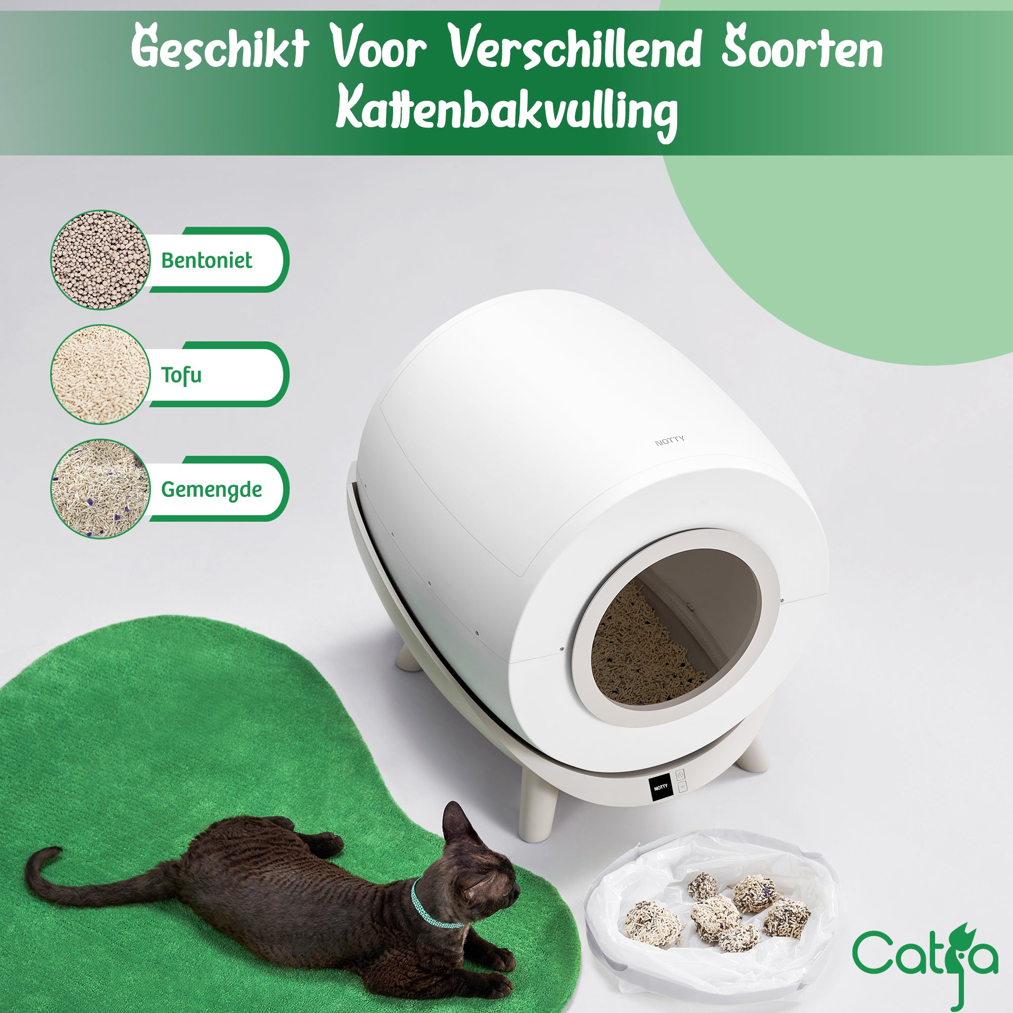 Catja® Zelfreinigende Automatische Kattenbak