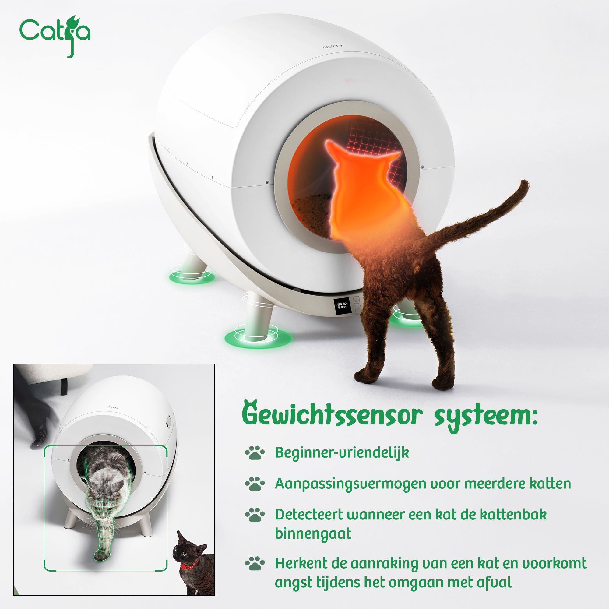 Catja® Zelfreinigende Automatische Kattenbak